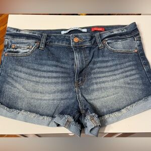Celebrity Pink The Honey Mid Rise Blue Denim Short Summer Casual Jean Shorts